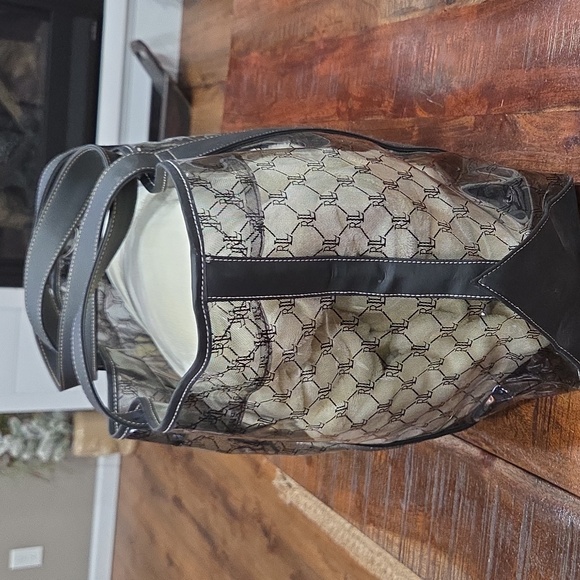 Lauren Ralph Lauren Black and Clear Tote Bag - Picture 2 of 11